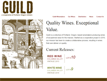 Tablet Screenshot of guildwinemakers.com